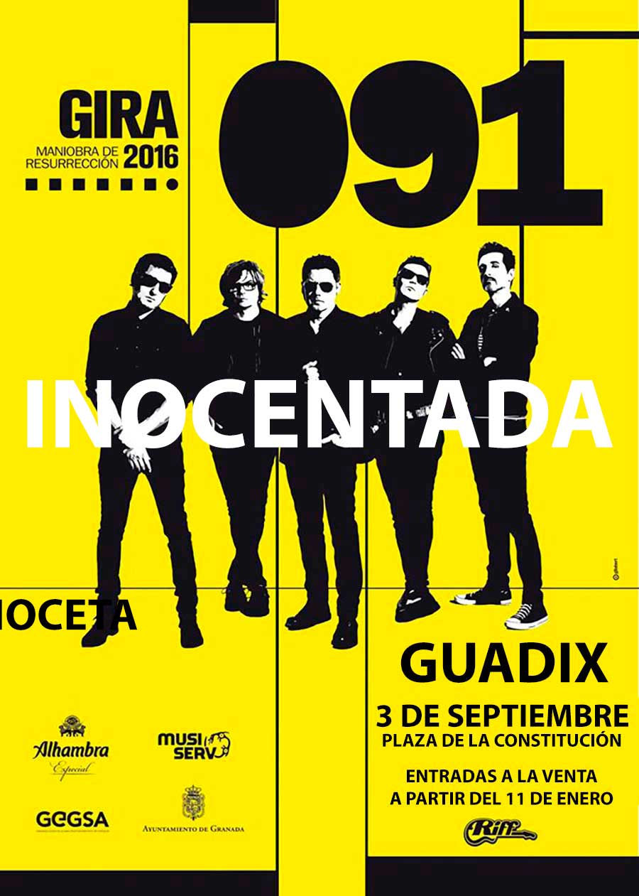 Inocentada concierto de 091 en Guadix