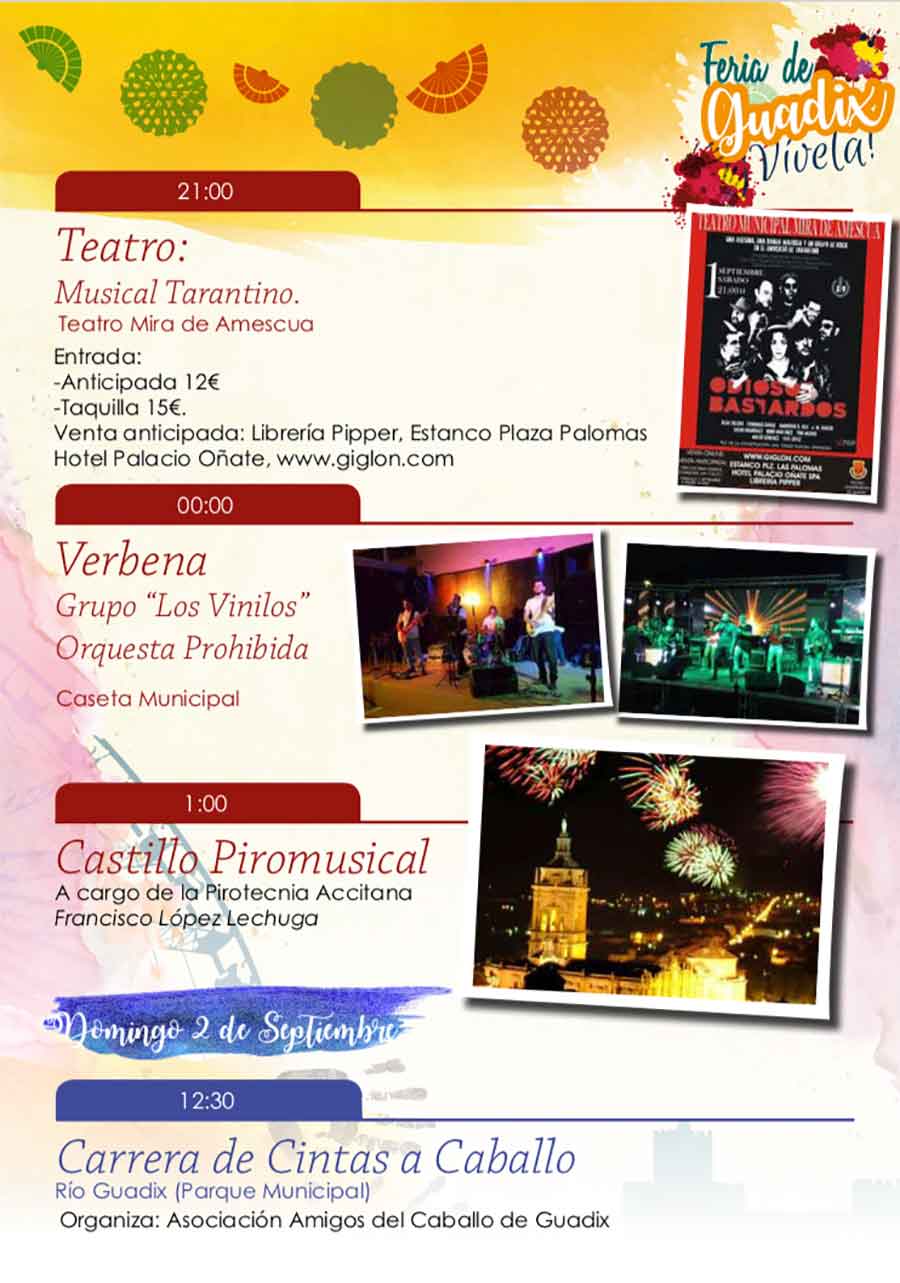 1 de septiembre - Feria de Guadix