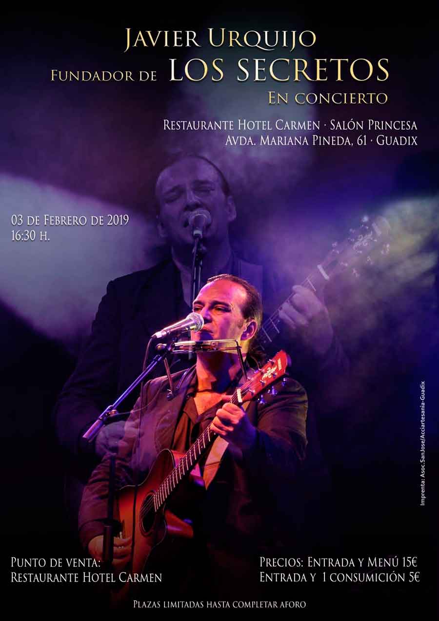 Javier Urquijo concierto en Guadix