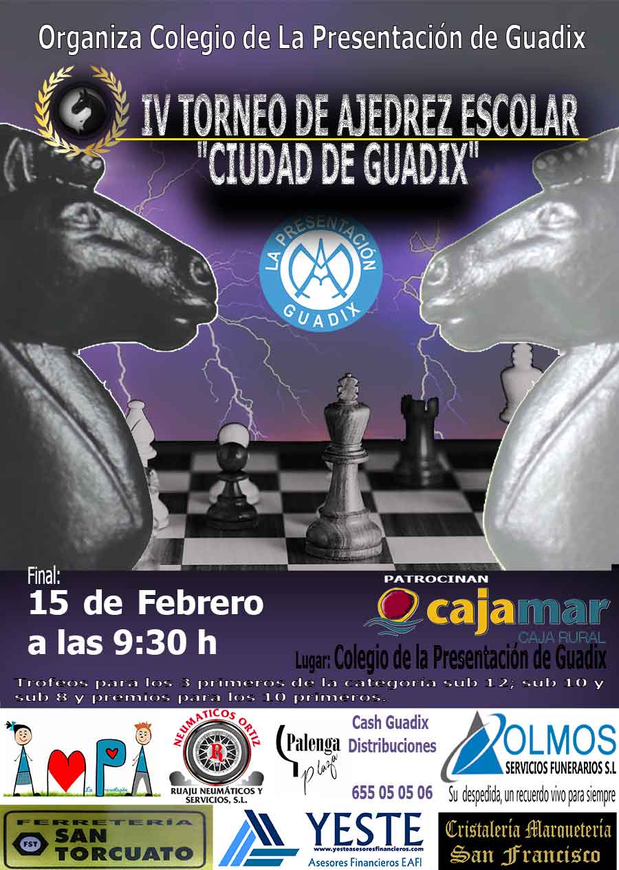 IV Torneo escolar de ajedrez Ciudad de Guadix
