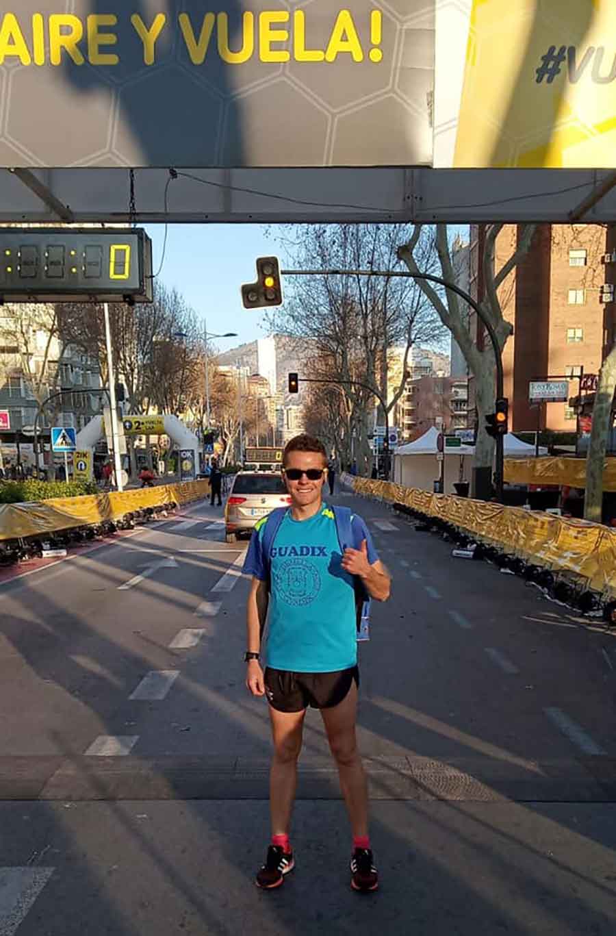 José Puertas en la media maratón de Benidorm