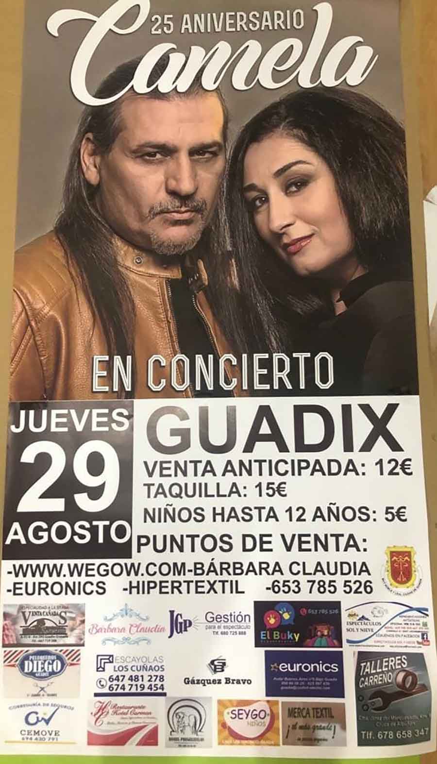 Camela en concierto | Feria de Guadix 2019
