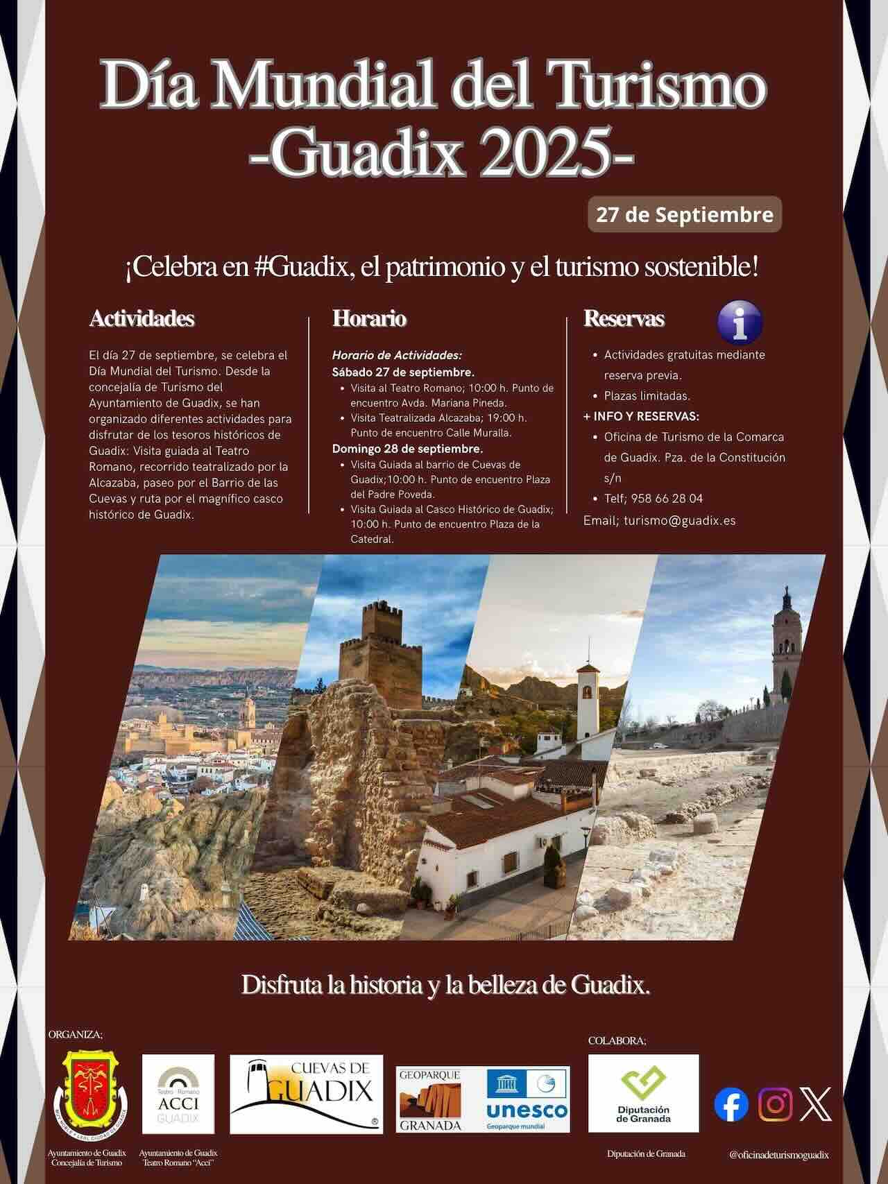 Cartel actividades Dia Mundial del Turismo 2025