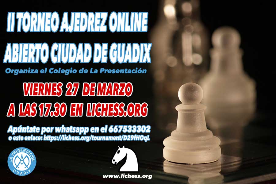 Crear un torneo de ajedrez online con lichess