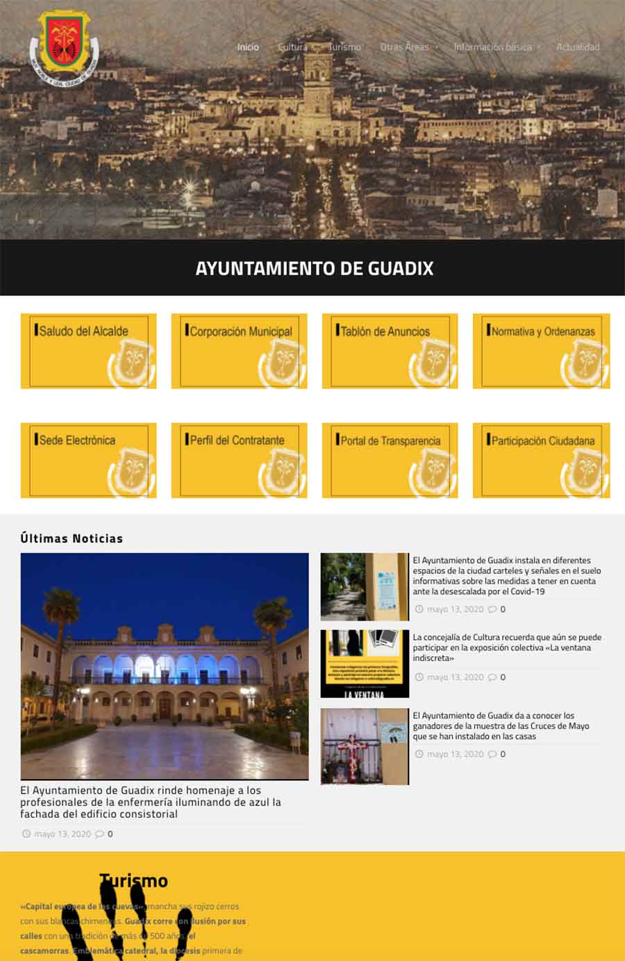 El Ayuntamiento de Guadix pone en marcha su nueva página web