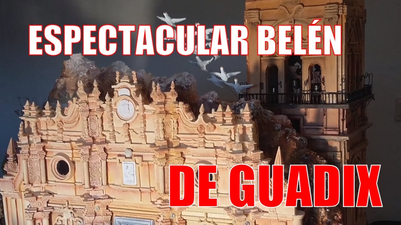 Belén con maquetas de monumentos de Guadix