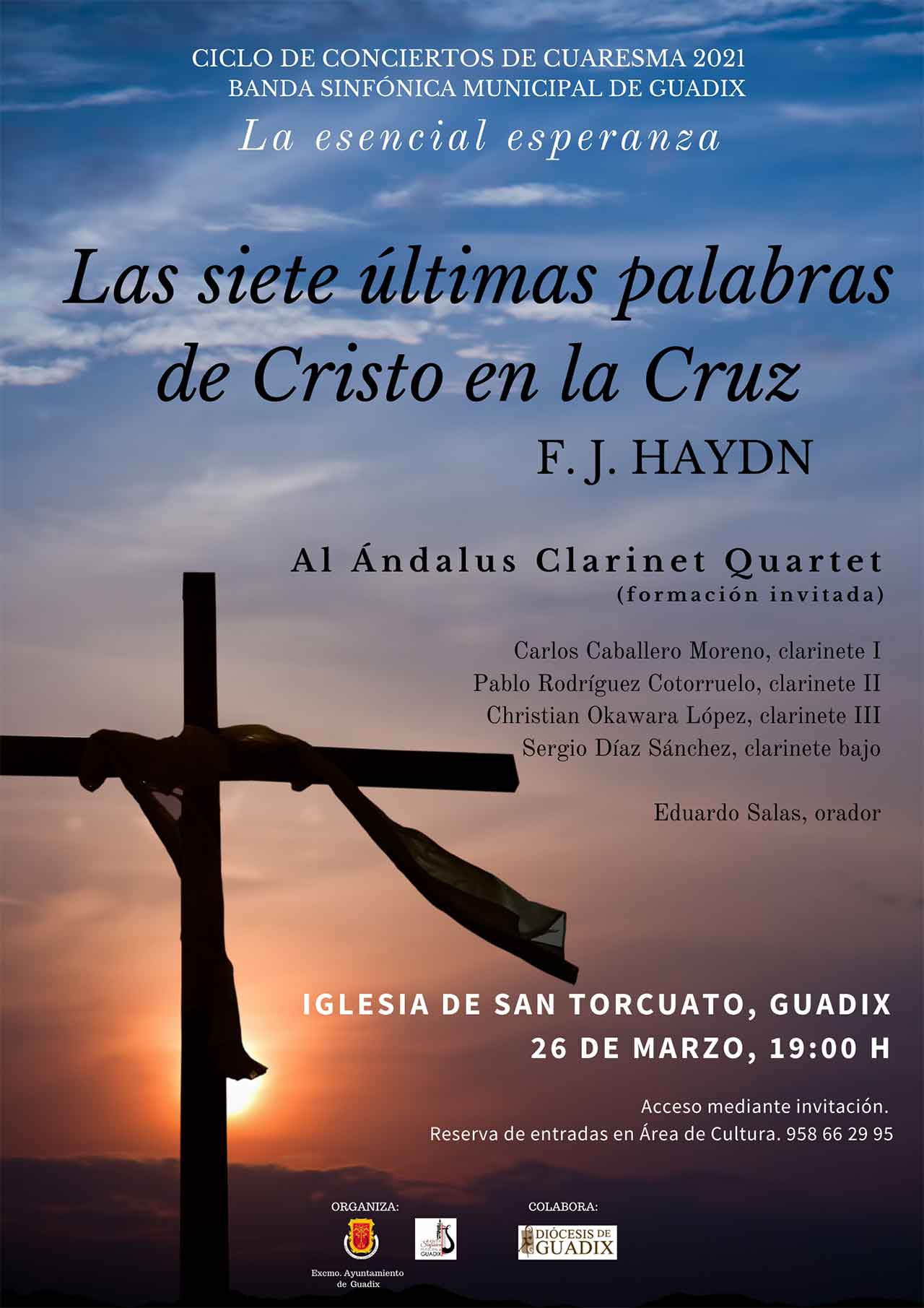 Concierto "Las siete últimas palabras de Cristo en la Cruz" en Guadix