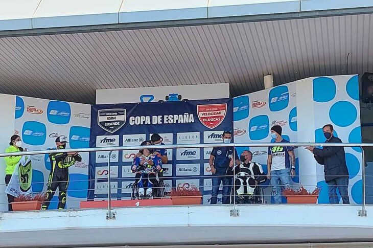 Ezequiel Porcel por su tercer puesto en el Campeonato de Andalucía de Velocidad Handy 600