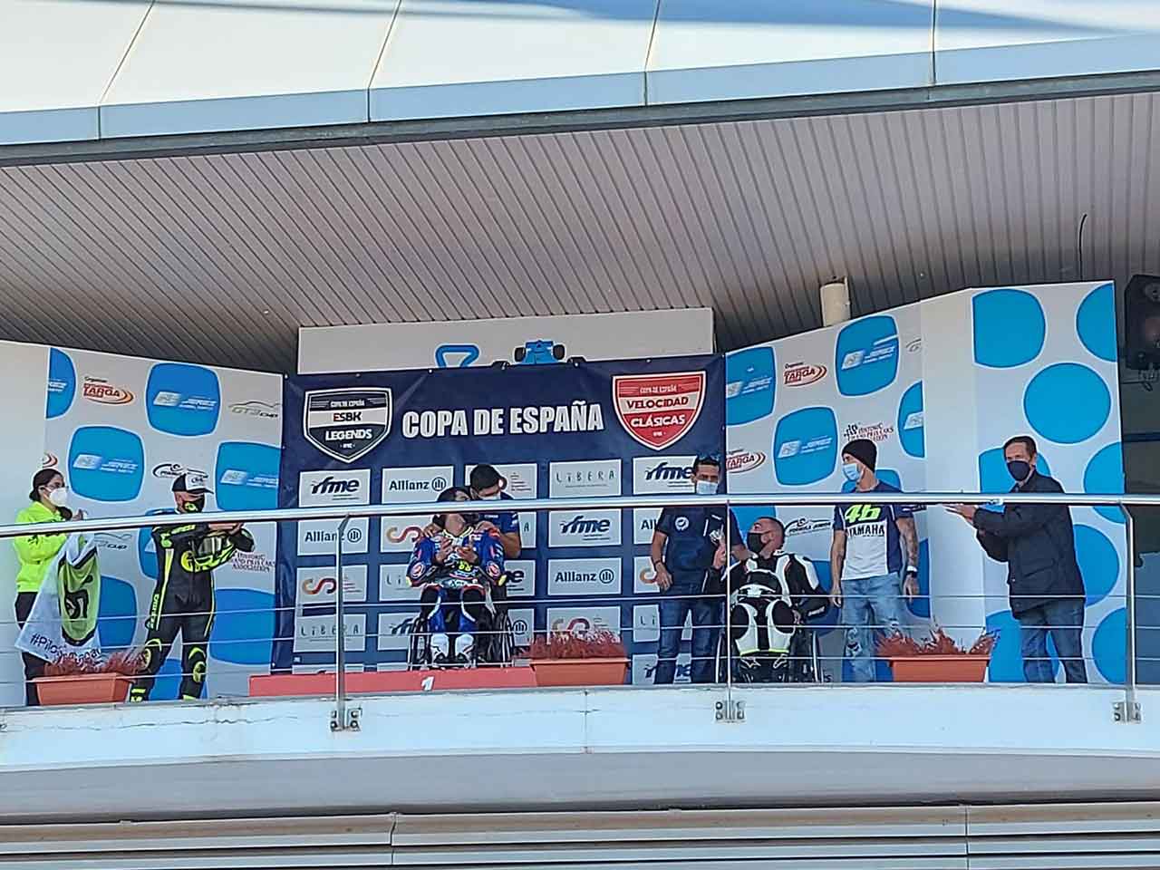 Ezequiel Porcel por su tercer puesto en el Campeonato de Andalucía de Velocidad Handy 600