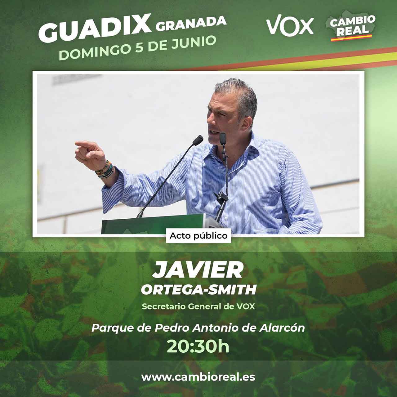 Ortega Smith Vox en Guadix