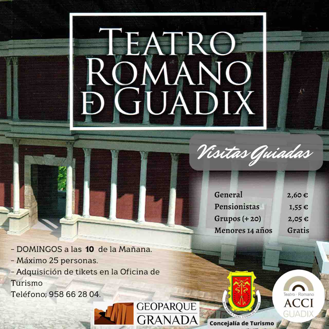 Teatro Romano Guadix tarifas
