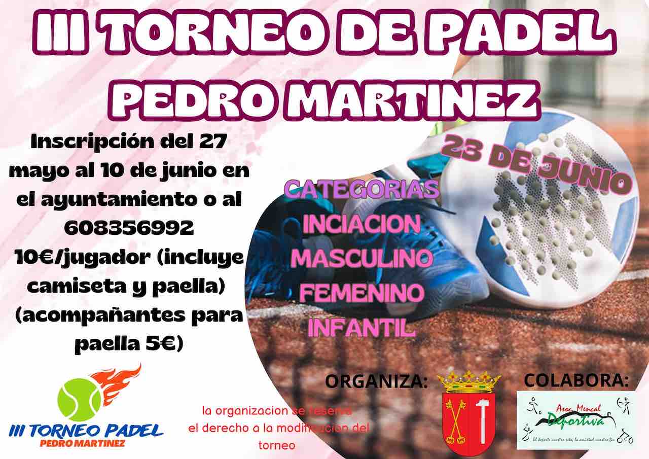 Torneo de Padel en Pedro Martínez