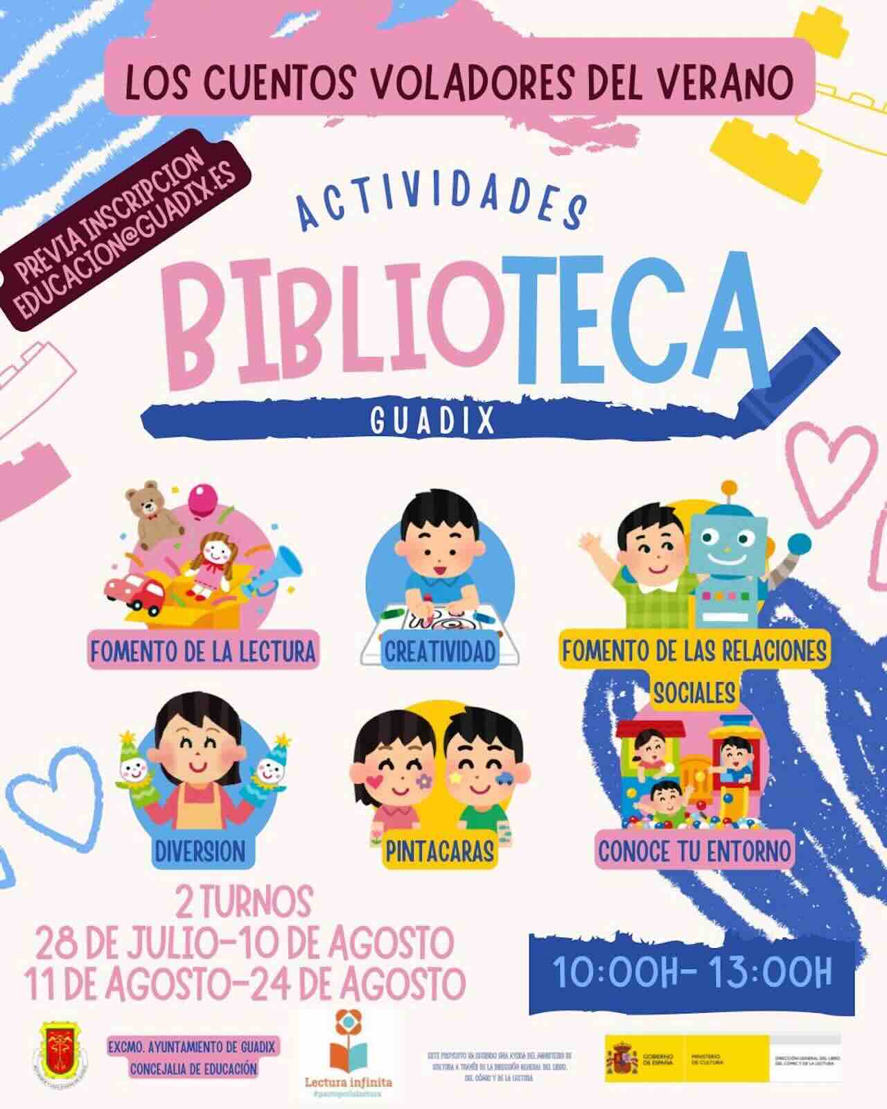 Talleres de verano en la Biblioteca de Guadix