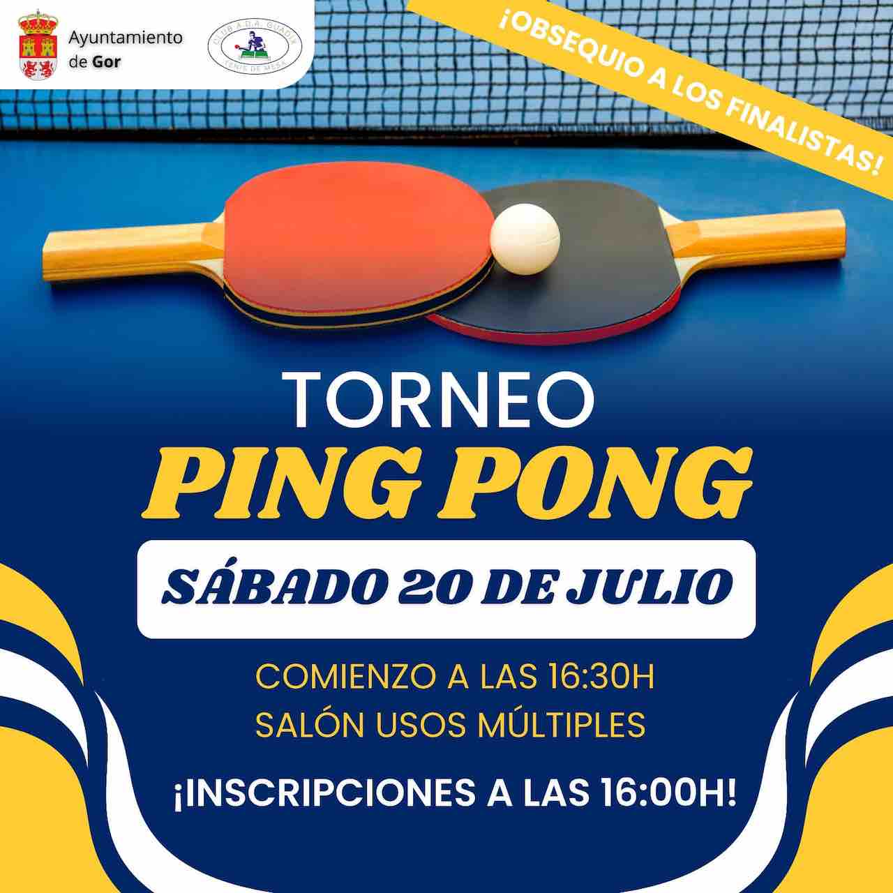 Torneo de tenis de mesa en Gor