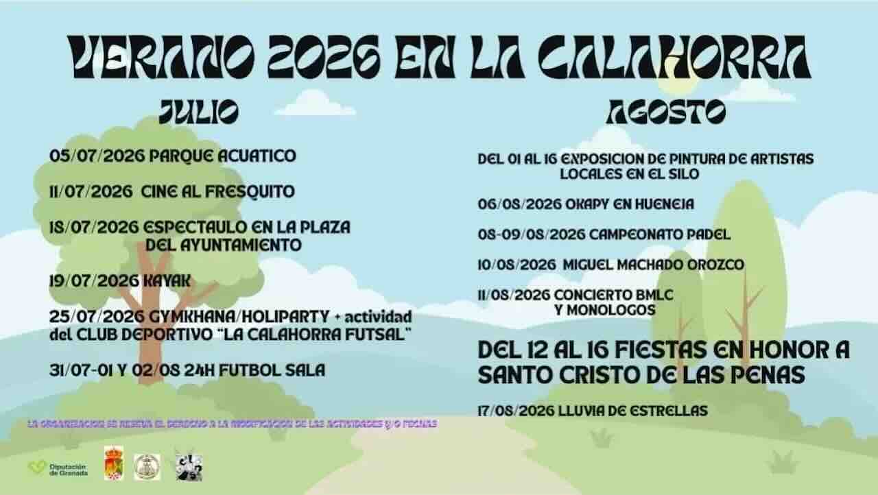 Actividades verano La Calahorra
