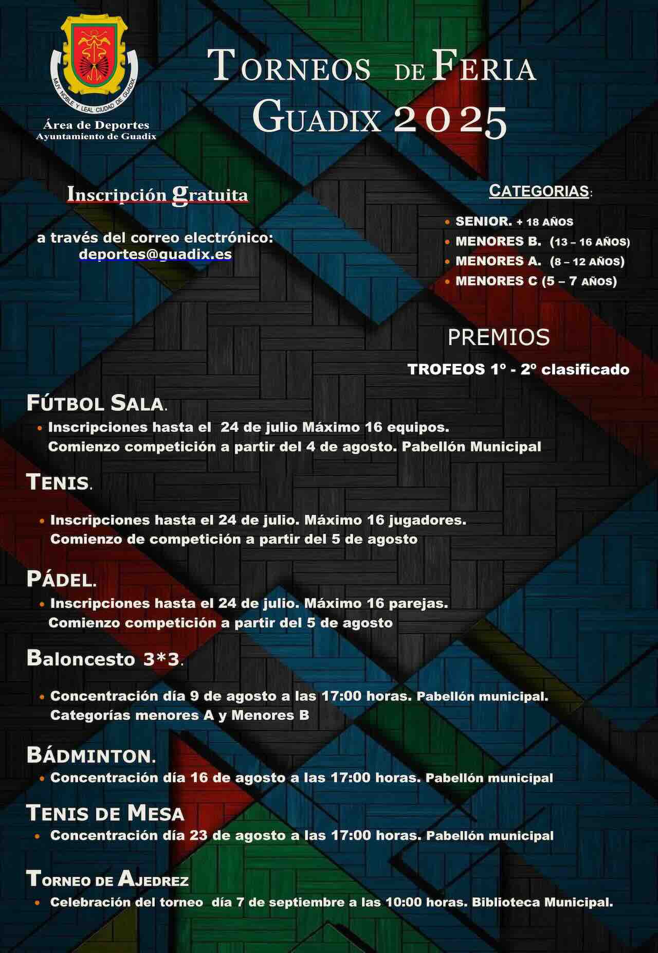 Torneos feria Guadix 2025