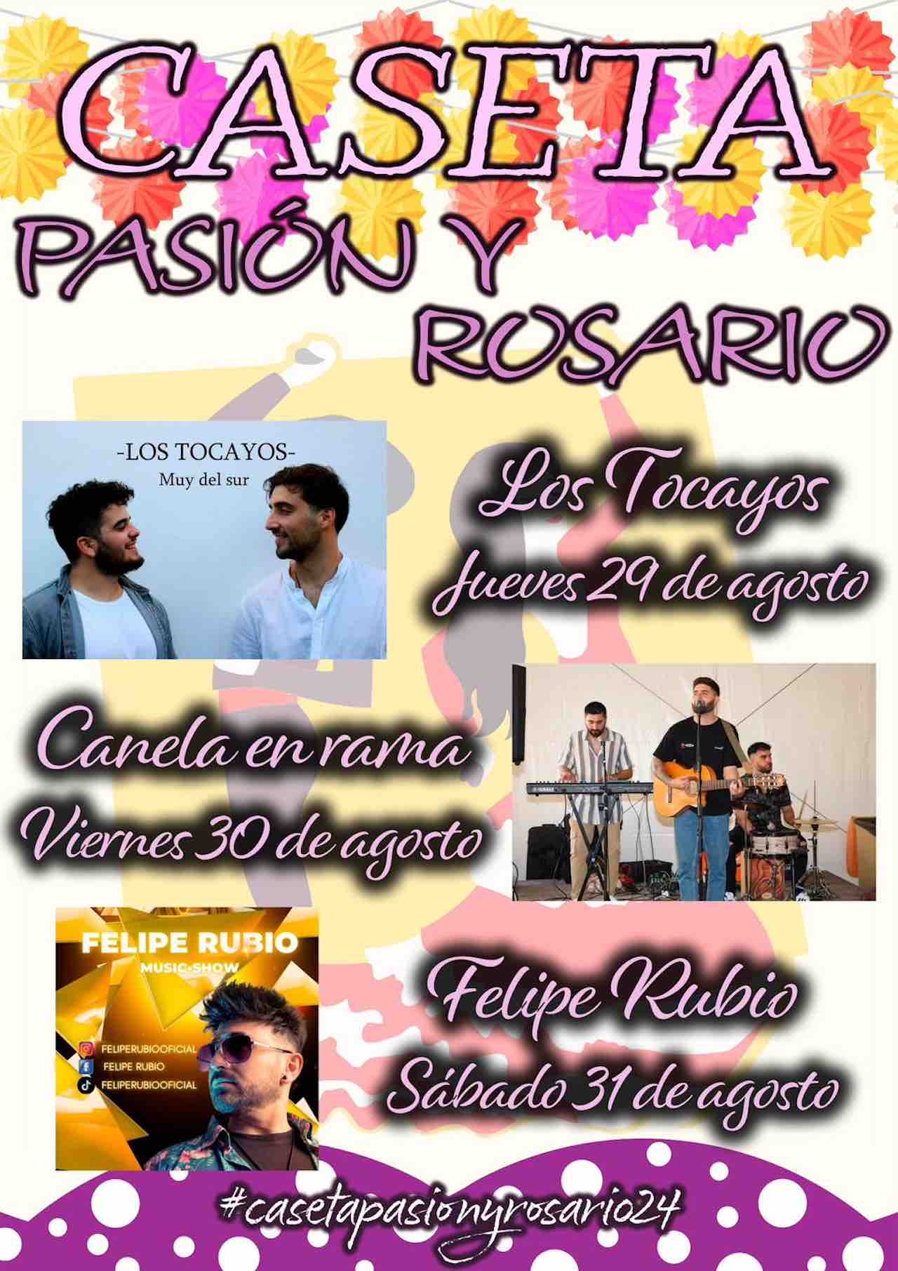 Conciertos Caseta Pasión y Rosario