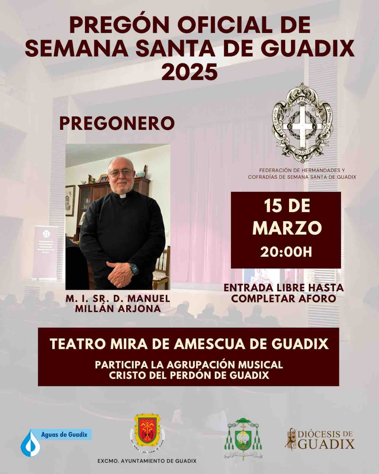 Cartel Pregón Oficial de Semana Santa 2025