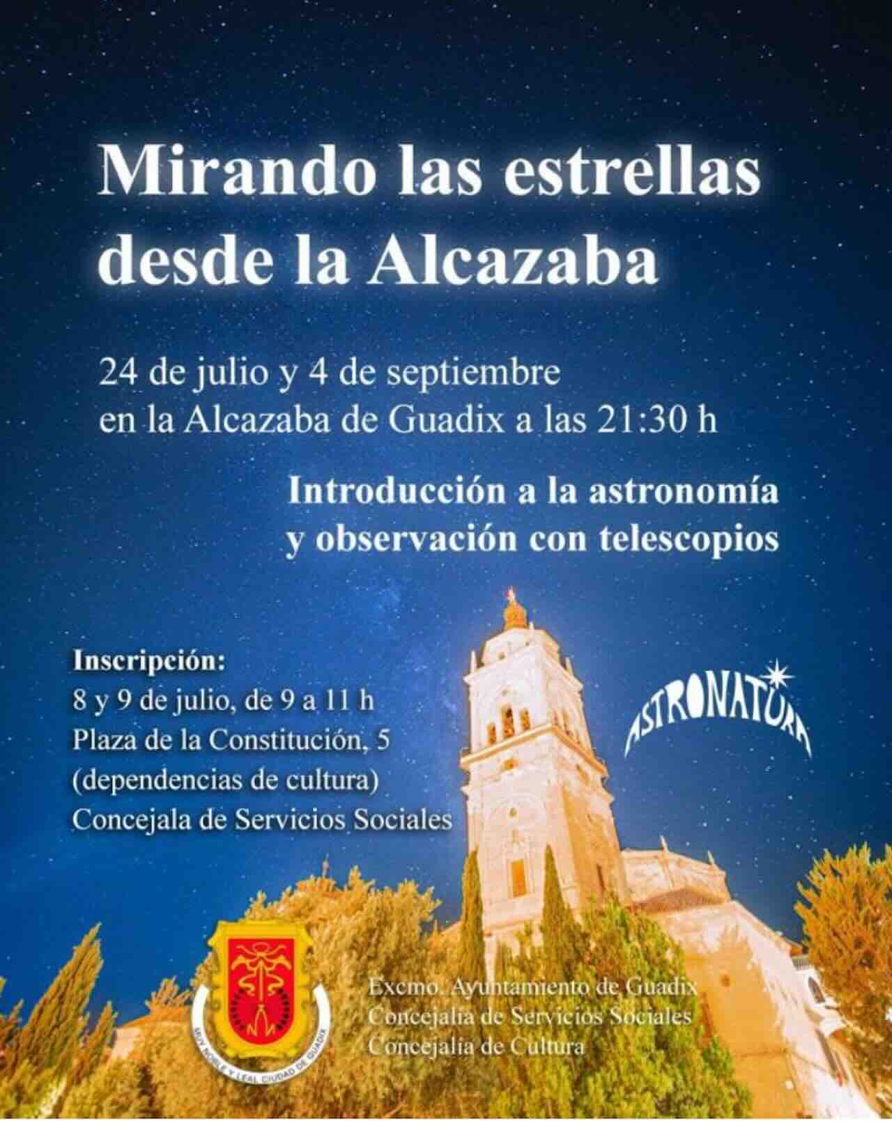 Mirando las estrellas desde la Alcazaba