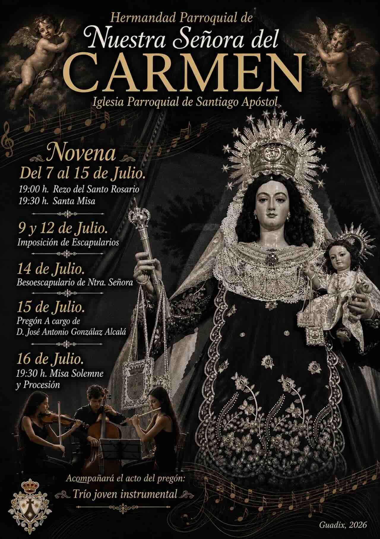 Virgen del Carmen Guadix cultos