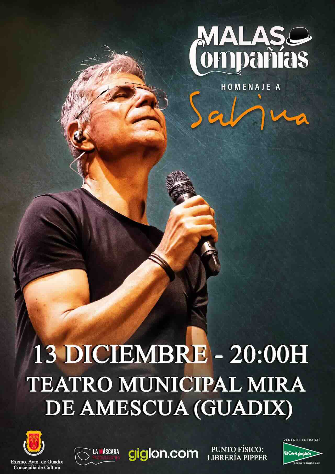 CARTEL MALAS COMPAÑÍAS. HOMENAJE A SABINA