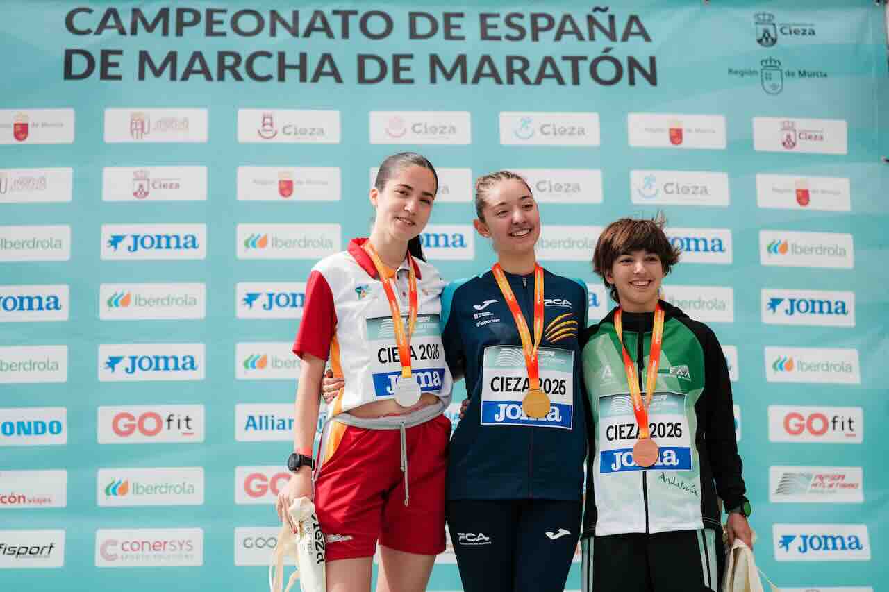 África Carrasco Martínez en el Campeonato de España de Marcha Sub-20 celebrado en Cieza 2026
