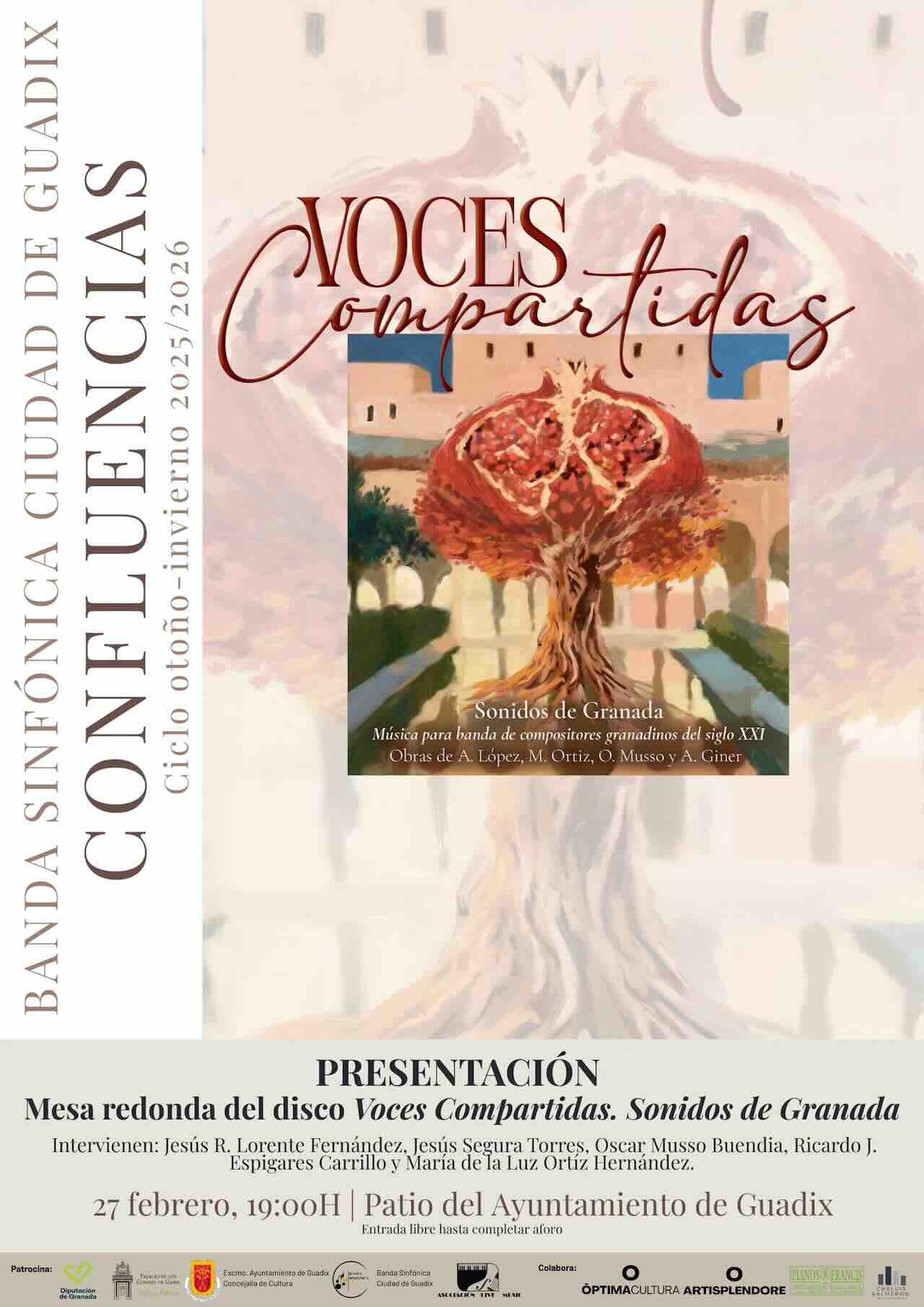 Presentación del álbum Sonidos de Granada de la Banda Sinfónica Ciudad de Guadix en el Ayuntamiento