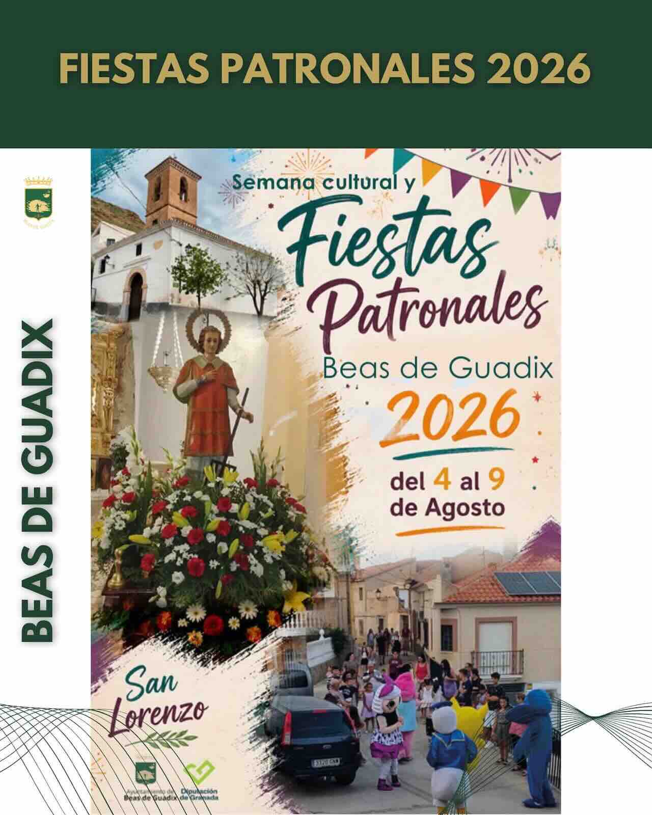 Fiestas patronales en Beas de Guadix 2026