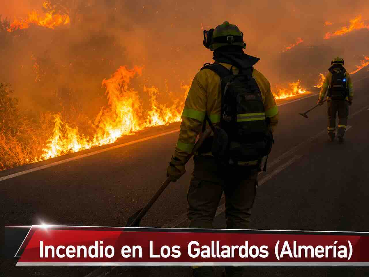 Incendio en Los Gallardos Almería